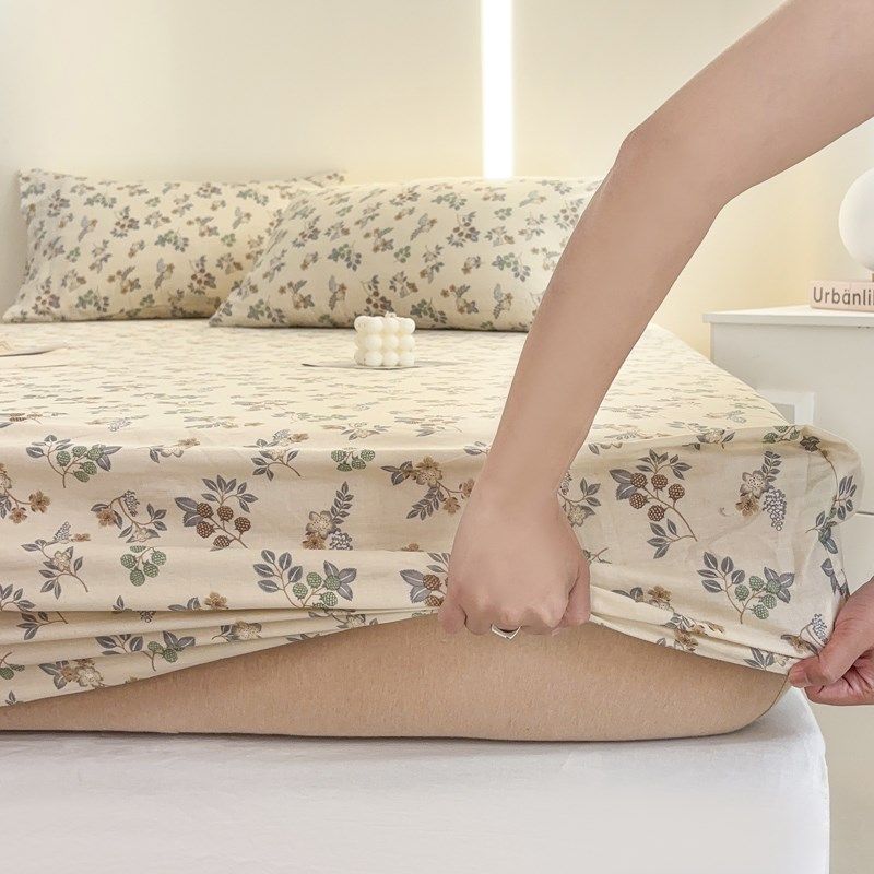 超软全棉双层纱床笠单件 小碎花婴儿纱布床罩 裹式床单送收纳,床上用品,床笠,淘宝优惠券,粉丝福利购,淘宝优惠卷