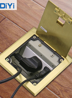 开启式地防水隐超薄弱电话隐形网线网络地地擦座