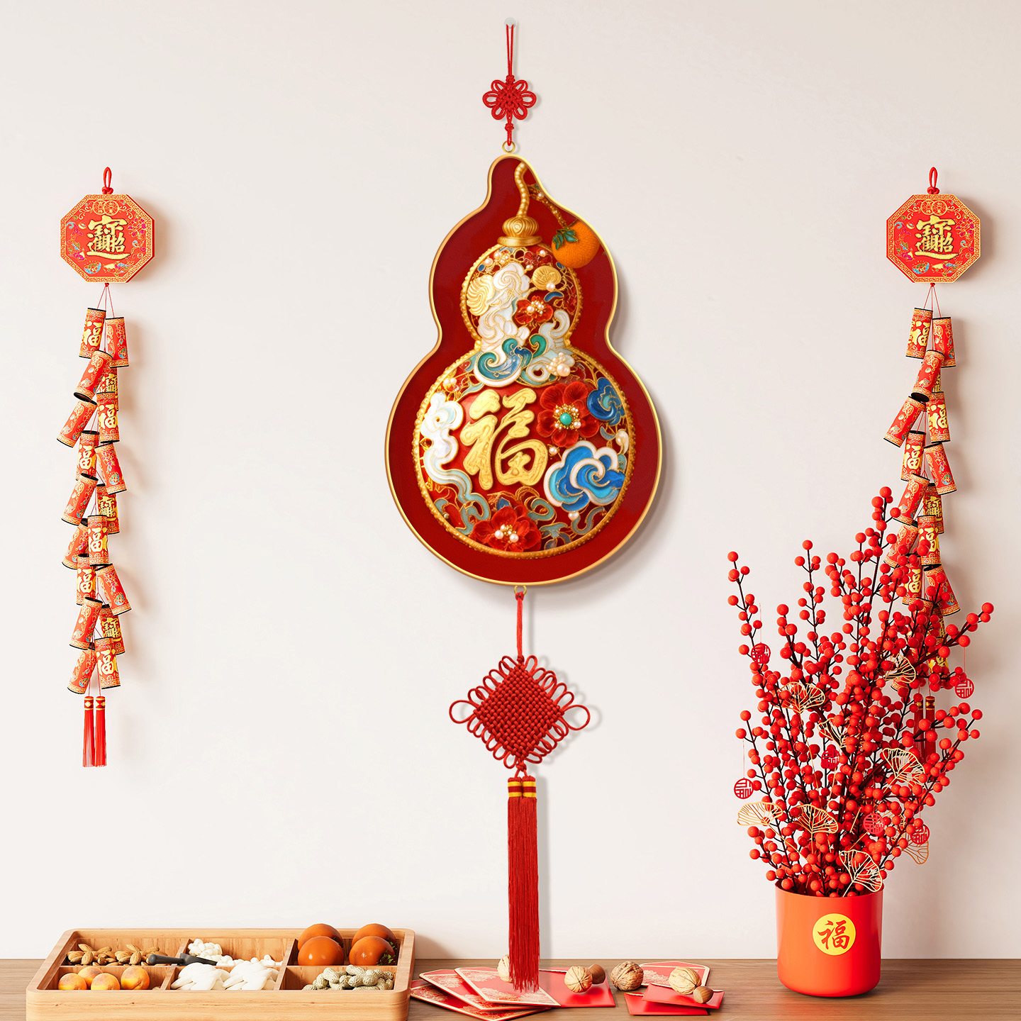 【福禄吉祥】葫芦乔迁装饰挂件