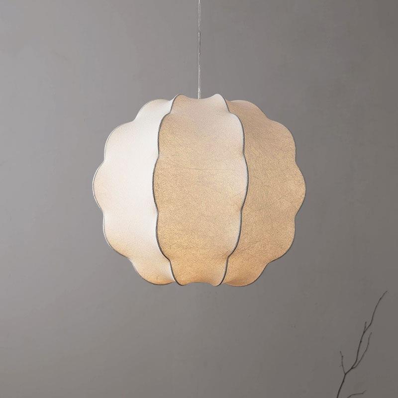 奶油风创意白色蚕丝灯客厅卧室书房衣帽间泡泡灯设计师款云朵吊灯