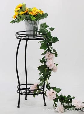 铁艺花架子客厅落地式多层绿萝植物摆放花盆架家用阳台置物架