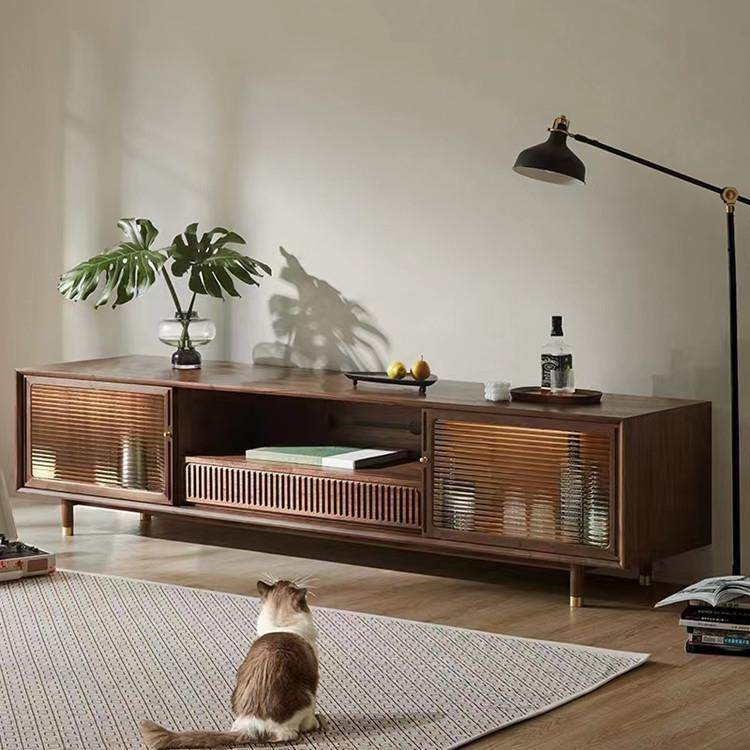 北欧实木电视柜北美黑胡桃木原木小户型客厅家具现代简约视听柜,金属材料及制品,金属加工件/五金加工件,淘宝优惠券,粉丝福利购,淘宝优惠卷