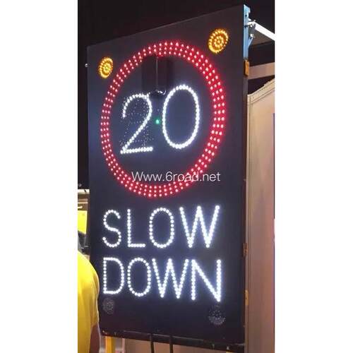 SlowDown太阳能雷达测速标牌警示牌