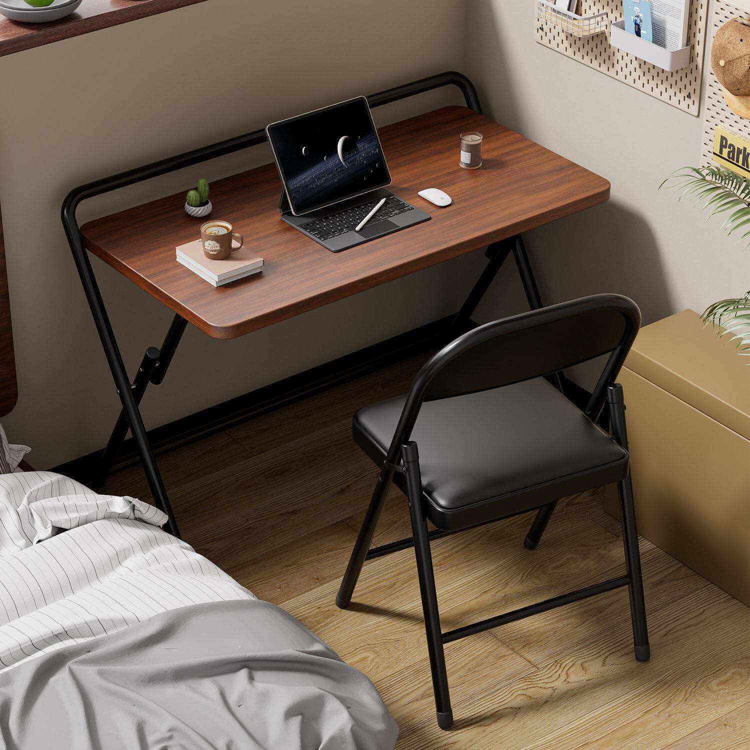 折叠桌简易桌长方形折叠桌学习桌便携式办公桌电脑桌移动折叠桌