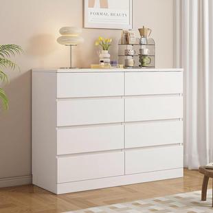 实木加厚斗柜五斗柜子抽屉柜三四五斗柜橱卧室收纳柜储物柜客厅w&