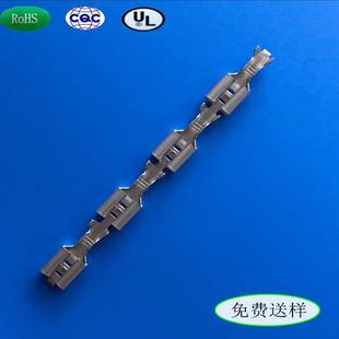 HYU6.3 250直插插簧直型端子不带锁母端子连绕端子连接器接插件