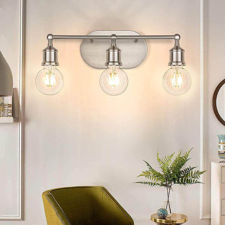 美式铁艺简约镜前灯亚马逊热销壁灯工业风复古梳妆台床头灯浴室灯