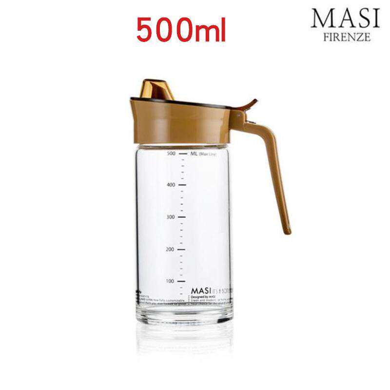 家用玻璃油壶酱醋调味瓶分装瓶透明油瓶耐温防漏不挂油神器500ml