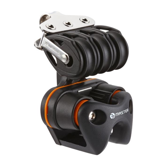 22毫米轮径6毫米线径三轮/卸扣/夹绳帆船滚珠滑轮BB-2212FE