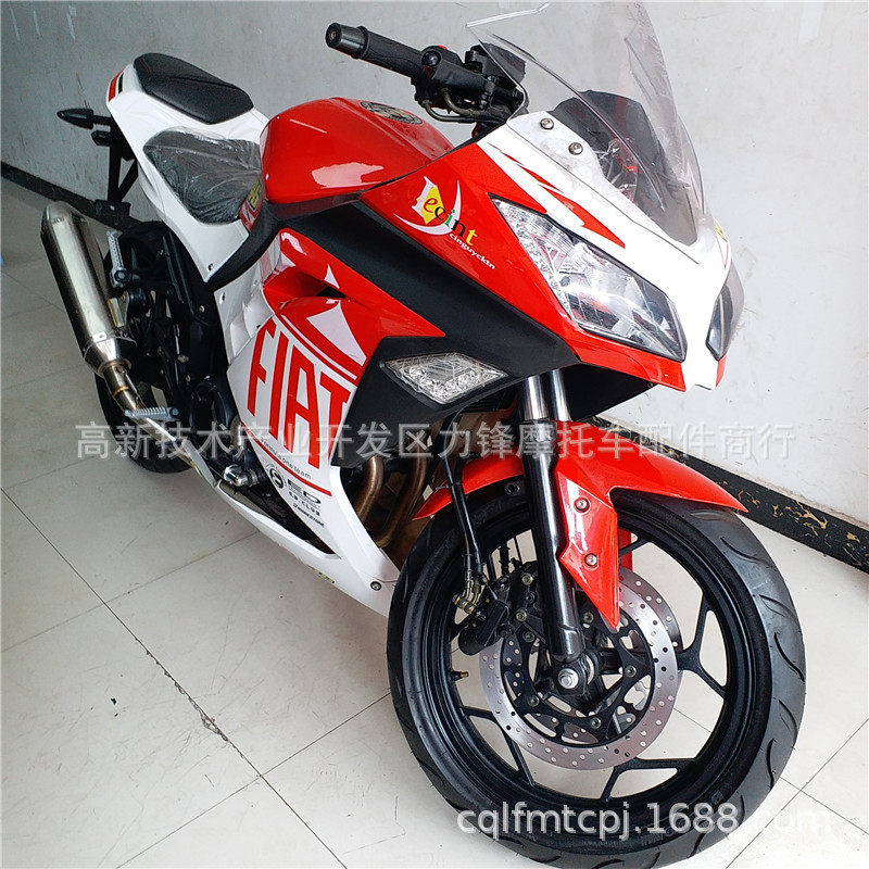 赛车跑车忍者水冷电喷400C双碟刹液晶仪表高仿川街车重型摩托整车