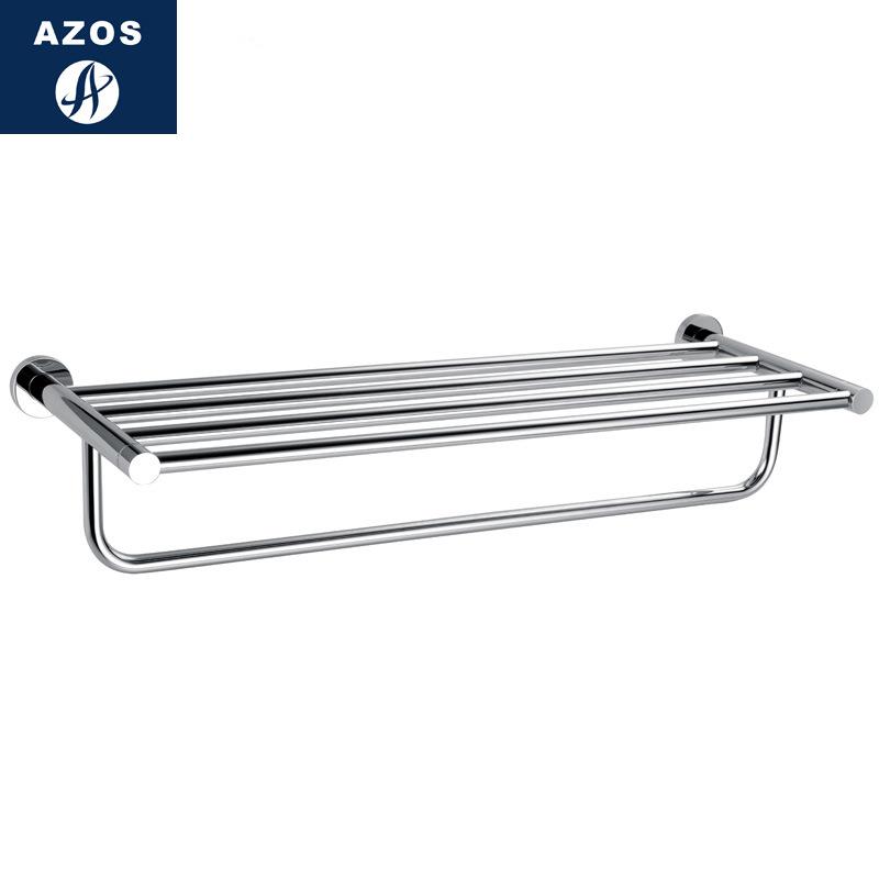 AZOS简洁系列浴巾架毛巾杆全铜浴巾架五金浴室挂件