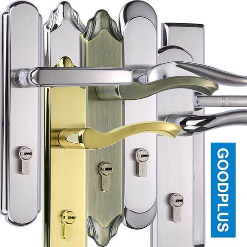 304不锈钢豪华大门锁85孔210和220螺丝距离260长加厚面板8545锁体