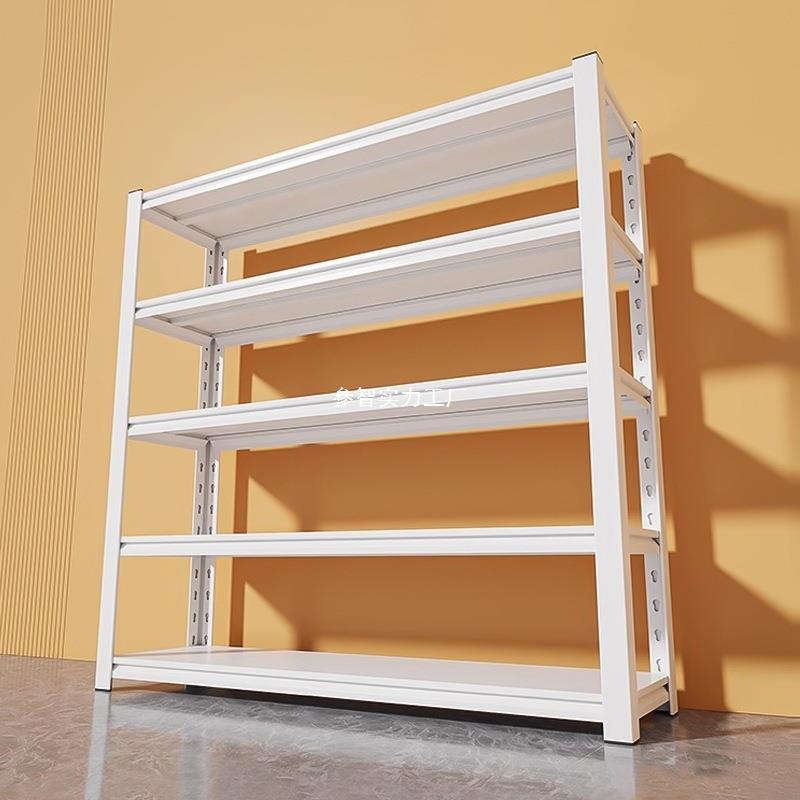 家用货架置物架多层落地仓库厨房储物架杂物间商用超市角钢收纳架