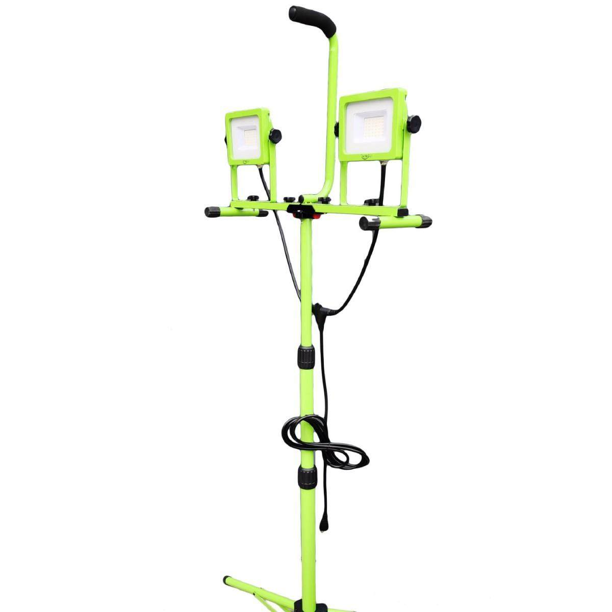 LED新款10W20W30W50W70W100W双头工作灯带快接三脚架移动工作灯