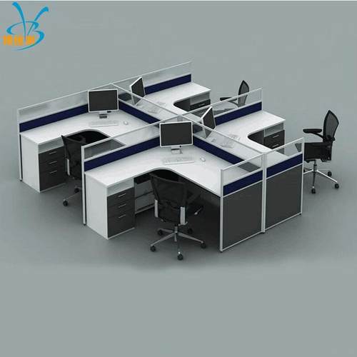 双人办公桌简约现代办公家具员工桌六人位办公室职员办公桌椅组合