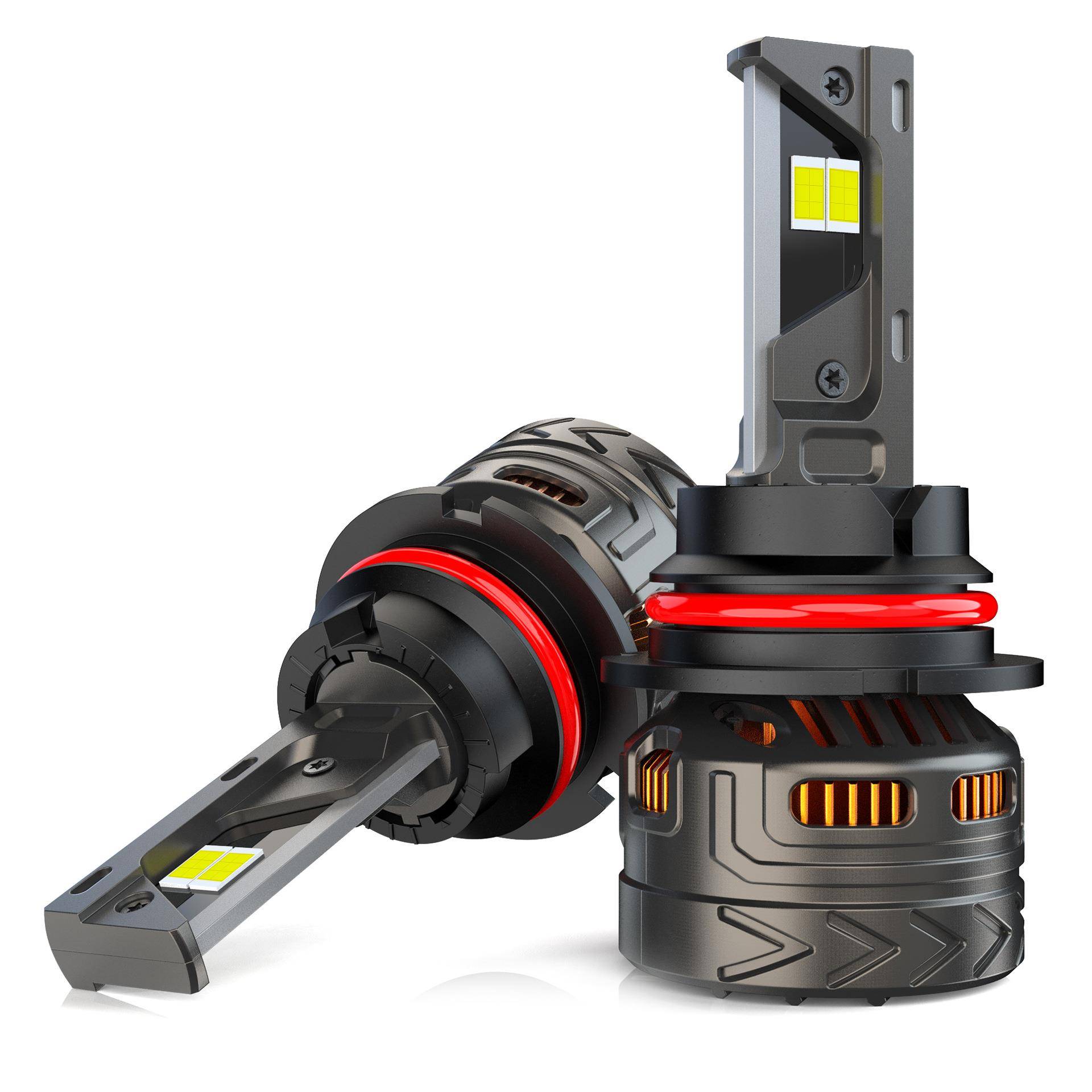 新款300W汽车LED大灯高功率三铜管H139007H119005H7H4解码灯