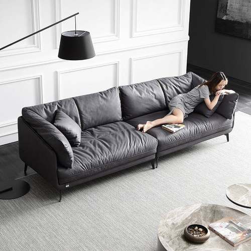 科技布沙发小户型客厅简约现代羽绒布艺沙发2021年新款网红三人位