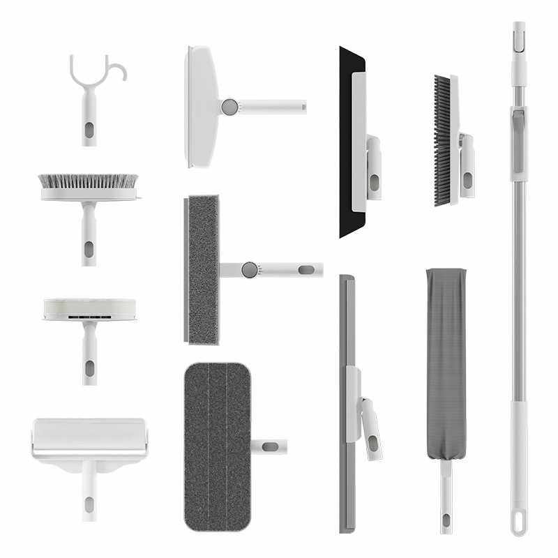 亿米佳一杆多用清洁家用清洁十件套长柄地板玻璃刮水器粘毛器套装,家庭/个人清洁工具,卫生间用刷,淘宝优惠券,粉丝福利购,淘宝优惠卷
