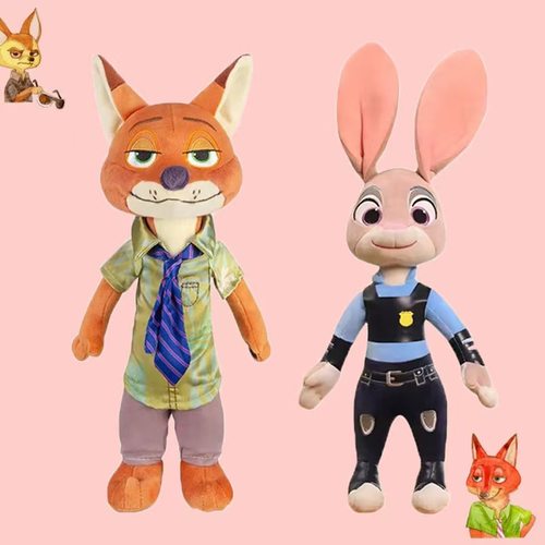 电影同款疯狂动物城朱迪尼克玩偶