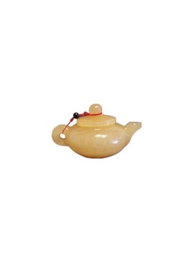天然米黄玉白玉把把壶迷你功夫小茶壶小酒壶手把件麻将神器把把胡