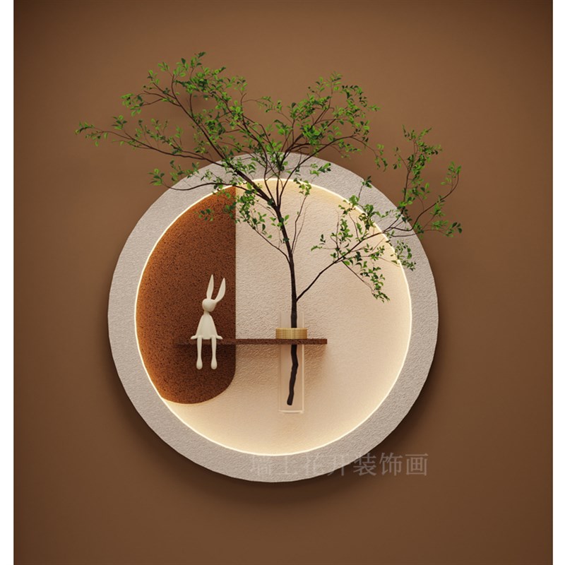 ins装饰画女生客厅玄关简约日系立体砂岩画 闺蜜新家装修礼物包邮图片
