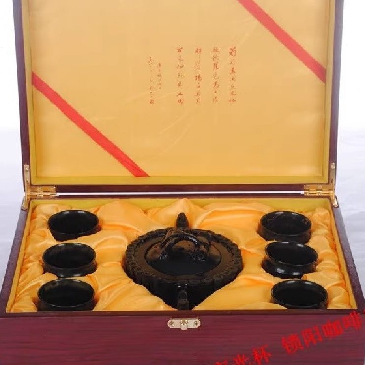 杯中号酒具泉酒节6/+甘肃木盒壶+精美夜光/茶具节茶/功夫竹竹杯