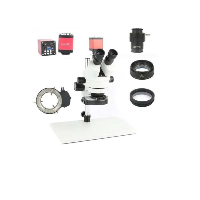 电话PCB焊接维修实验室工业7X45X90X同焦三目体视显微镜