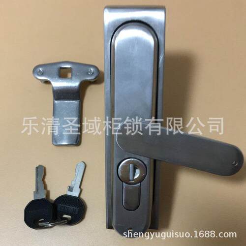MS840-1SUS不锈钢拉杆锁不锈钢通信机柜门锁全304不锈钢连杆锁