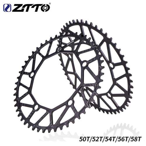 ztto自行车折叠车正负齿50t52t54t56t58t130BCD牙盘单盘片