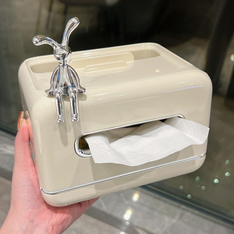 轻奢纸巾盒客厅茶几收纳盒创意餐巾纸抽纸盒多功能纸抽盒
