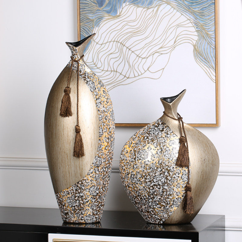 欧式时尚花瓶创意家居装饰品客厅电视柜玄关摆件奢华陶瓷贴花,家居饰品,装饰摆件,淘宝优惠券,粉丝福利购,淘宝优惠卷