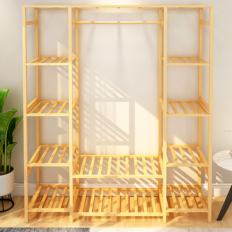 衣柜简易实木收纳组装出租房用布艺卧室家用宿舍简约现女大衣橱