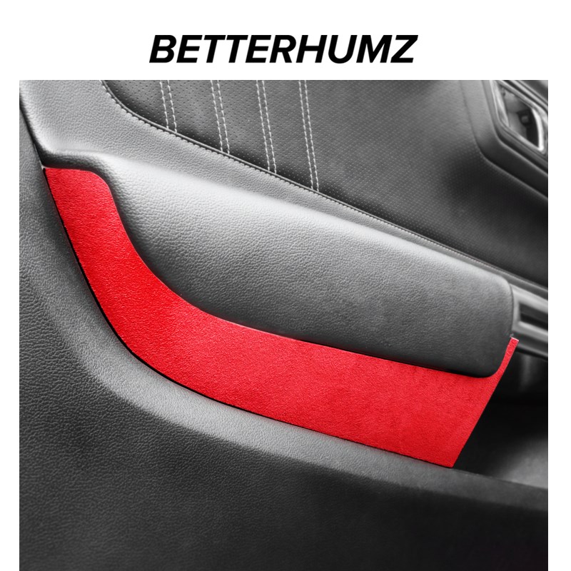 改装usang翻毛皮前车门面板防护装饰车贴专用内饰