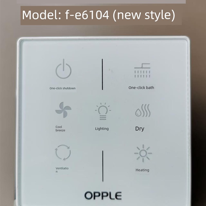 多功能开关浴室加热器无线触摸屏更换66