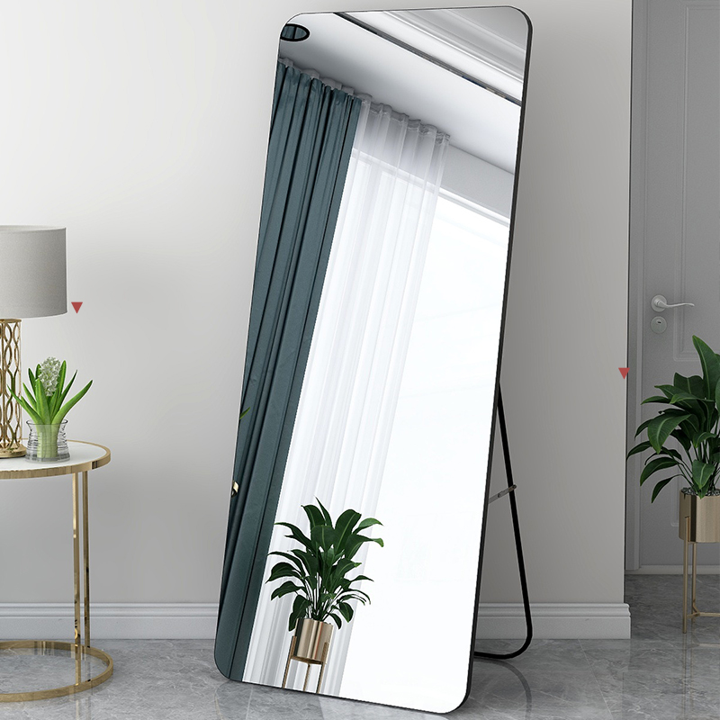 镜子全身穿衣镜落地镜贴墙挂墙网红家用卧室ns风女生少女试衣镜