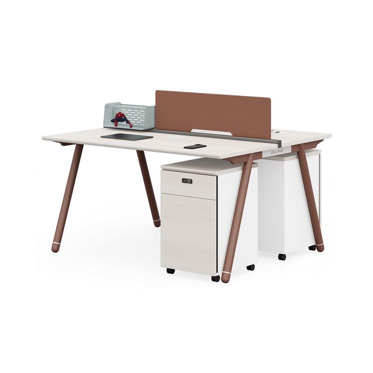 现代办公家具双人位职员桌公司卡位办公桌员工屏风卡座电脑桌工位