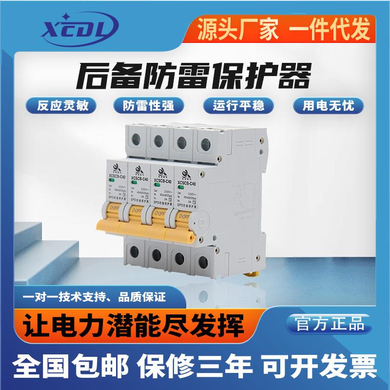 SCB后备防雷保护器SPD后备浪涌保护器4P前置保护开关单相三相避雷