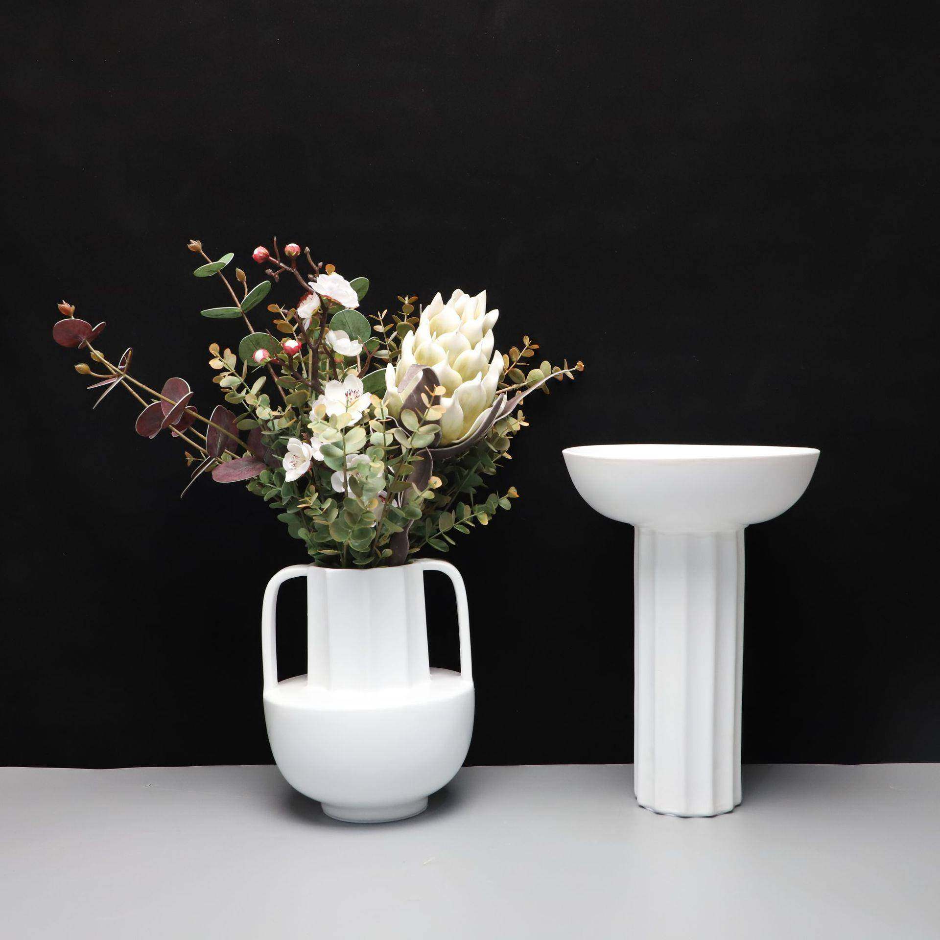 现代简约罗马柱树脂插花花器摆件样板房客厅餐厅家居桌面软装饰品,鲜花速递/花卉仿真/绿植园艺,割草机/草坪机,淘宝优惠券,粉丝福利购,淘宝优惠卷