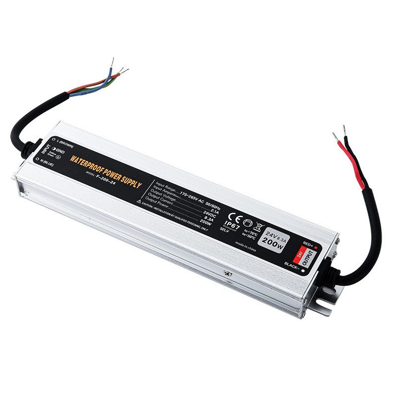 LED广告灯箱防水开关电源220转12V24V户外埋地IP68变压器300W400W