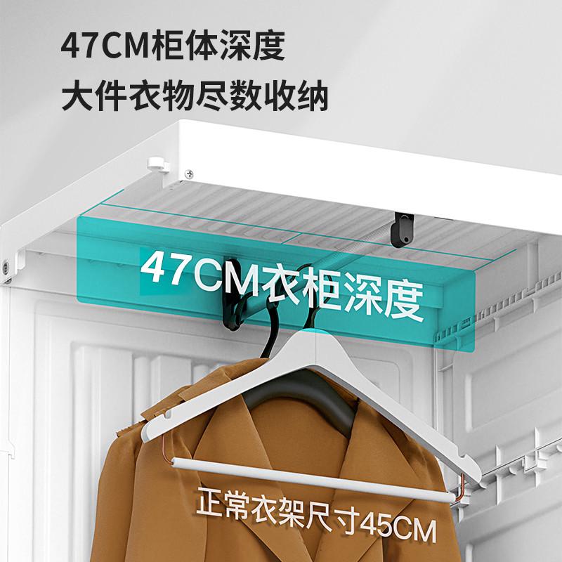 蚂蚁盒子简约现代衣柜塑料家用卧室小户型大容量收纳可折叠衣柜
