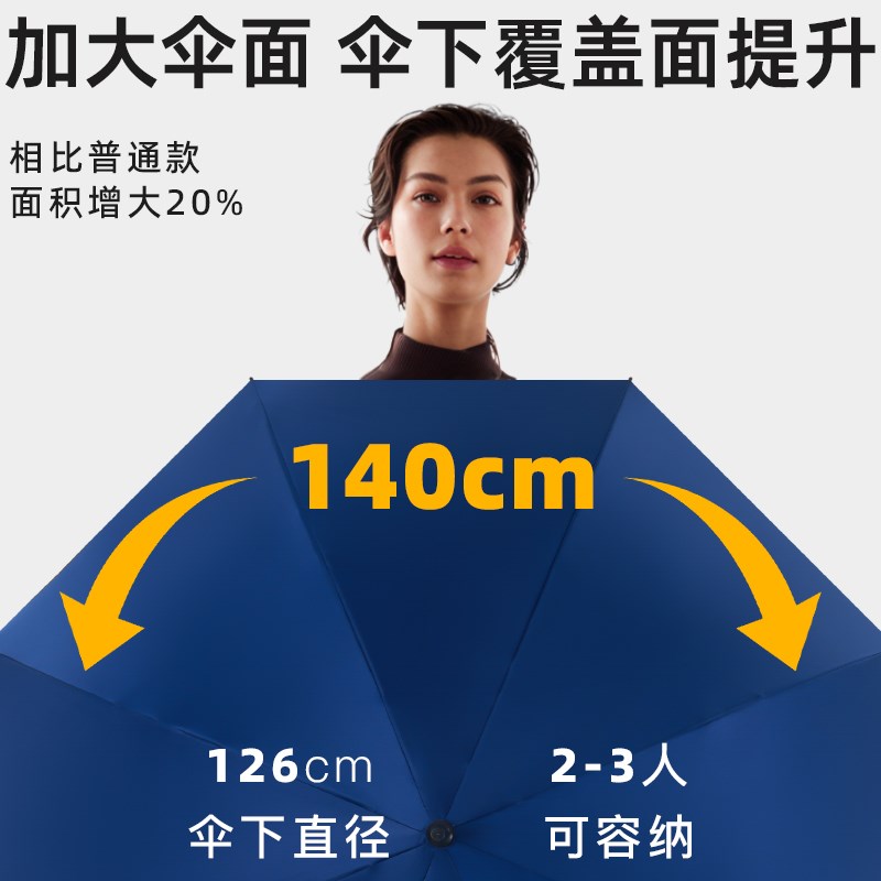 长柄雨伞男士加大加固加厚大号高档抗风暴雨商务男生双人自动弯柄
