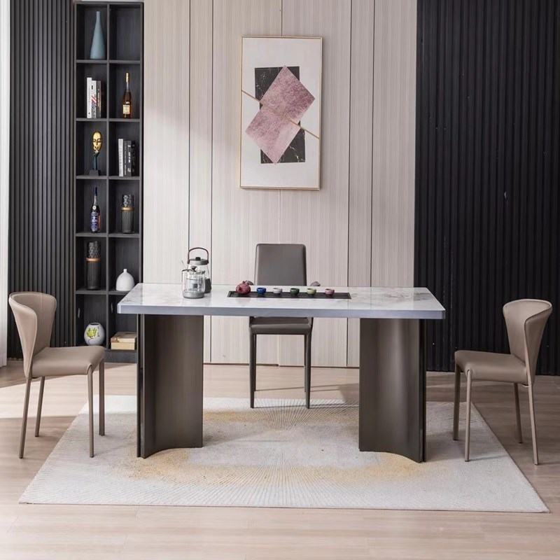 现简约AP茶几泡茶桌客厅家用岩板茶桌茶台烧水壶一体嵌入式热浪