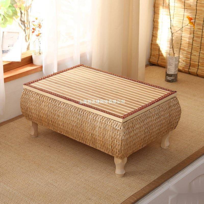 【折扣价】藤编茶几榻榻米飘窗桌椅日式草编茶几炕几地台矮茶桌炕