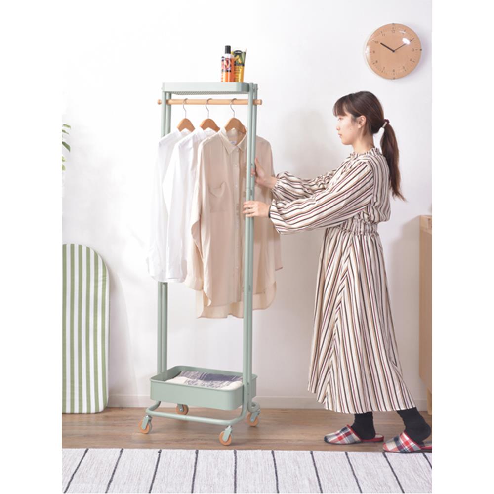 Sylph日式挂衣架可移动衣架落地衣帽架卧室房间置物架窄衣服架子