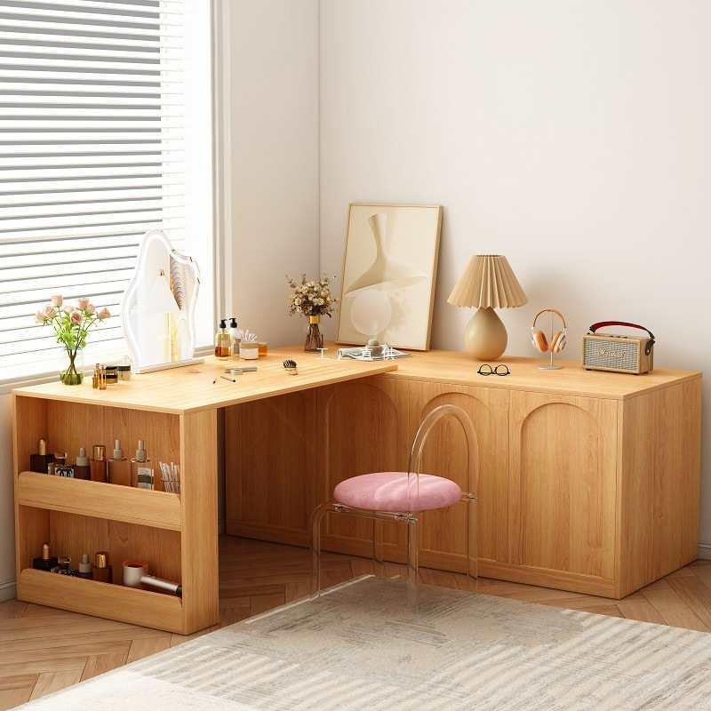 梳妆台卧室简约现代书桌电脑桌床尾斗柜妆台一体床头柜化妆桌