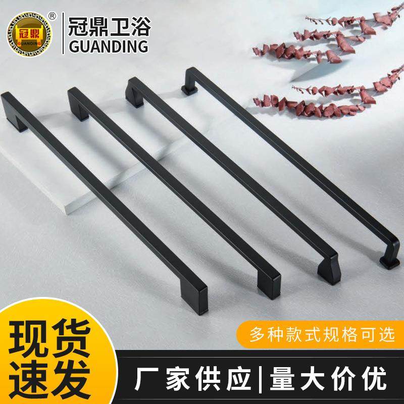 淋浴房玻璃门拉手不锈钢方管大门把手家用浴室推拉门拉手