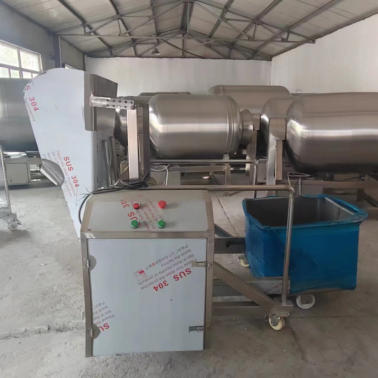 料斗车液压上料机滚揉机配套全自动入料机 不锈钢料车提升机