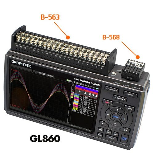 日本graphtec图技绝缘多通道数据记录仪midi LOGGER GL860