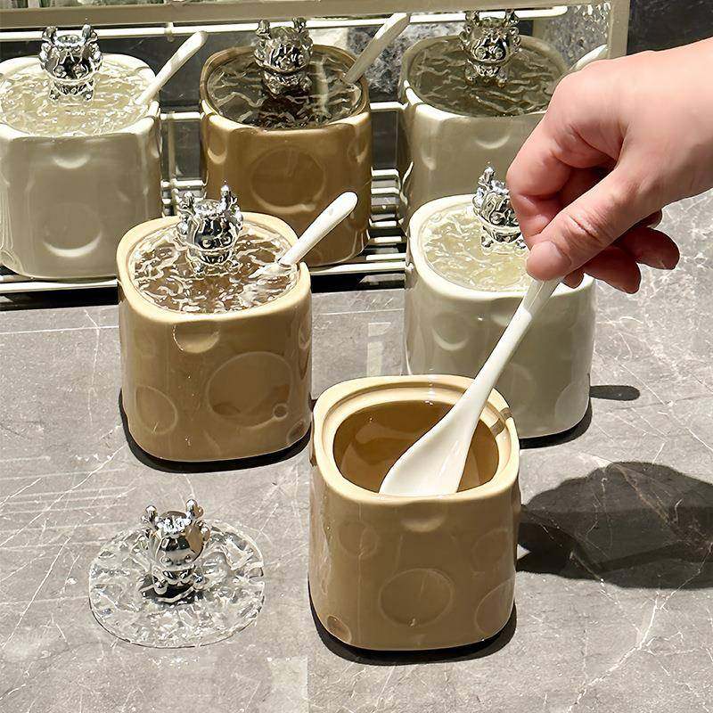 【折扣价】轻奢调味盒套装家用厨房调味罐调料盒盐罐子味精盒油瓶,鲜花速递/花卉仿真/绿植园艺,其它园艺用品,淘宝优惠券,粉丝福利购,淘宝优惠卷