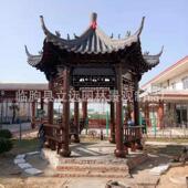 折扣价 别墅古风遮阳憩息亭古建六角凉亭水泥凉亭防腐木户外古